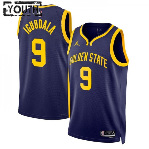 Golden State Warriors Trikot Andre Iguodala 9 Jordan 2022-23 Statement Edition Blau Swingman - Kinder